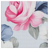 Shabby Chic Pastell Rosa Rosen und Blume Muster Stoff (Nahaufnahme)