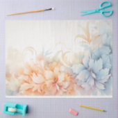Shabby Chic pastellblau und rosa Blume Seidenpapier (Basteln)
