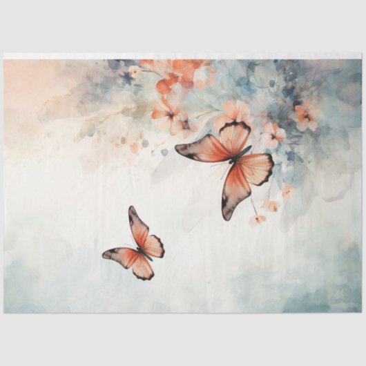 Shabby Chic pastellgrün Seidenpapier (Vorderseite)