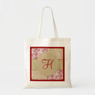 Shabby Chic Patchwork 2 Monogramm Bag Tragetasche