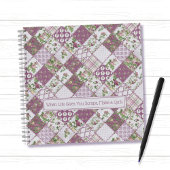 Shabby Chic Patchwork Quilt Notizblock