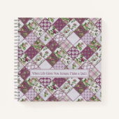 Shabby Chic Patchwork Quilt Notizblock (Vorderseite)