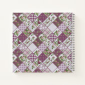 Shabby Chic Patchwork Quilt Notizblock (Rückseite)