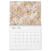 Shabby Chic-Patchwork-Quilt-Wall-Kalender Kalender (Feb 2026)
