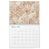 Shabby Chic-Patchwork-Quilt-Wall-Kalender Kalender (Feb 2027)