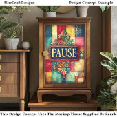 Shabby Chic Pause Vintag Signatur DP5F Decoupage Seidenpapier