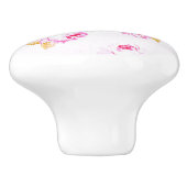 Shabby Chic Pellrosa Möbel Möbel Stift / Stift Keramikknauf (Seitenansicht)