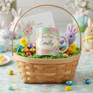 Shabby Chic personalized Easter cocoa Kaffeetasse