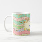 Shabby Chic personalized Easter cocoa Kaffeetasse (Links)