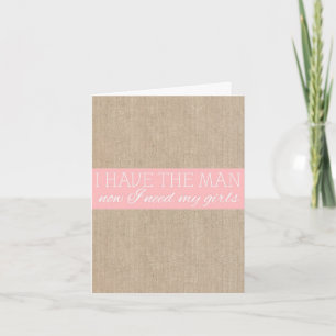Shabby Chic Petal Burlap Bridesmaid Request Card Einladung
