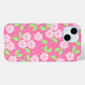 Shabby Chic Pink Floral Case-Mate iPhone Hülle (Rückseite (Horizontal))