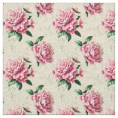 Shabby Chic Pink Gardenias Fabric Stoff (Muster)