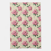 Shabby Chic Pink Gardenias Geschirrtuch (Vertikal)