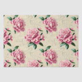 Shabby Chic Pink Gardenias Seidenpapier (Vorderseite)