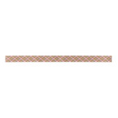 Shabby Chic Pink Orange Aquamarin Green Gingham Satinband (Vorderseite)