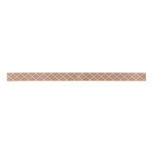 Shabby Chic Pink Orange Green Gingham Satinband (Vorderseite)