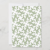 Shabby Chic Pink Protea Parfüm Brautparty Einladung (Rückseite)