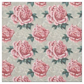Shabby Chic Pink Roses auf neutralem Hintergrund Stoff (Muster)