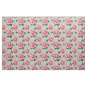 Shabby Chic Pink Roses auf neutralem Hintergrund Stoff (Fat Quarter (45,7 x 55,9 cm))