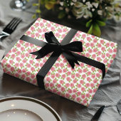 Shabby Chic Pink Roses Geschenkpapier