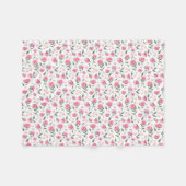 Shabby Chic Pink Roses Hübsch Fleece Leder (Vorderseite (Horizontal))