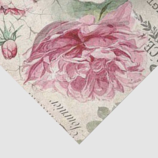 Shabby Chic Pink Serie Design 13 Seidenpapier (Ausschnitt)