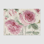 Shabby Chic Pink Serie Design 13 Seidenpapier (Vorderseite)
