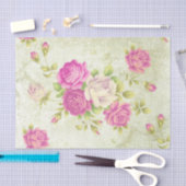 Shabby Chic Pink Serie Design 1 Seidenpapier (Handwerk)