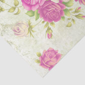 Shabby Chic Pink Serie Design 1 Seidenpapier (Ausschnitt)