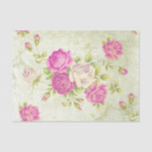 Shabby Chic Pink Serie Design 1 Seidenpapier (Vorderseite)