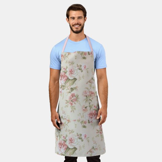 Shabby Chic Pink Serie Design 2 Schürze (Getragen)