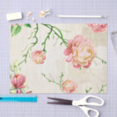 Shabby Chic Pink Serie Design 2 Seidenpapier (Handwerk)