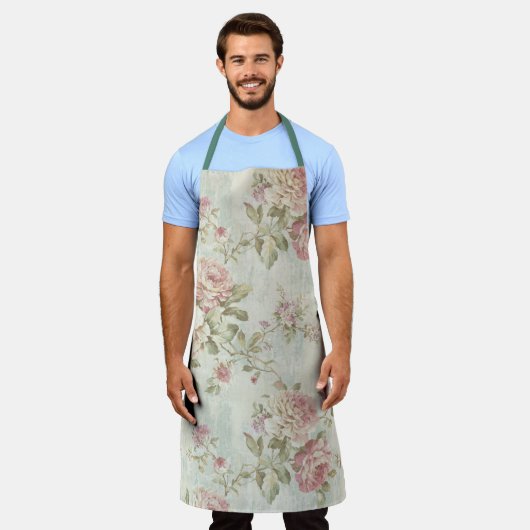 Shabby Chic Pink Serie Design 3 Schürze (Getragen)