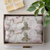 Shabby Chic Pink Serie Design 9 Seidenpapier (Geschenk)