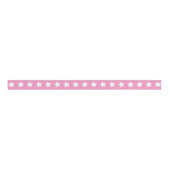 Shabby Chic Pink Stars Ripsband (Vorderseite)