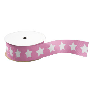 Shabby Chic Pink Stars Ripsband