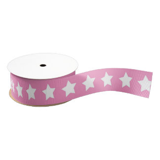 Shabby Chic Pink Stars Ripsband