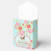 Shabby Chic Pony Floral Favor Box Geschenkschachtel (Geöffnet)