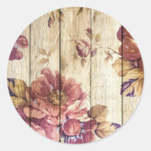 Shabby Chic Romantische Rosen auf Holzwand