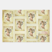 Shabby Chic Romantischer französischer inspirierte Geschenkpapier Set (Vorderseite 3)