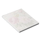 Shabby Chic Rosa Blumen Linien Notizblock (angewinkelt)