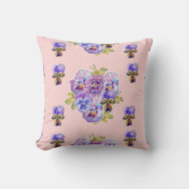Shabby Chic Rosa Blumenmuster Blume Kissen
