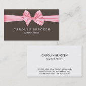 Shabby Chic-Rosa-Bogen-Beige Visitenkarte (Vorne/Hinten)