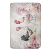Shabby Chic Rosa Decoupage Badematte (Vorderseite Vertikal)