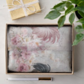 Shabby Chic Rosa Decoupage Seidenpapier (Geschenk)