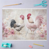 Shabby Chic Rosa Decoupage Seidenpapier (Basteln)