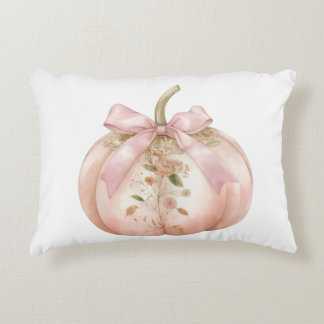 Shabby Chic Rosa Florale Kürbis Coquette Herbst Dekokissen