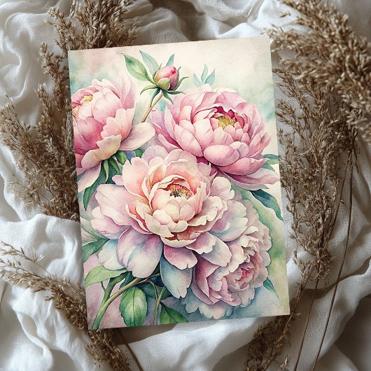 Shabby Chic-Rosa-Kuchen-Bouquet Seidenpapier