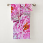 Shabby Chic Rosa Pastellfarben Rosa Erdnüsse Badhandtuch Set (Insitu)