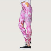 Shabby Chic Rosa Pastellfarben Rosa Erdnüsse Leggings (Links)